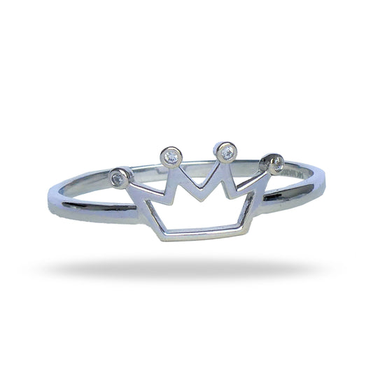 Anillo de Corona con Zirconias