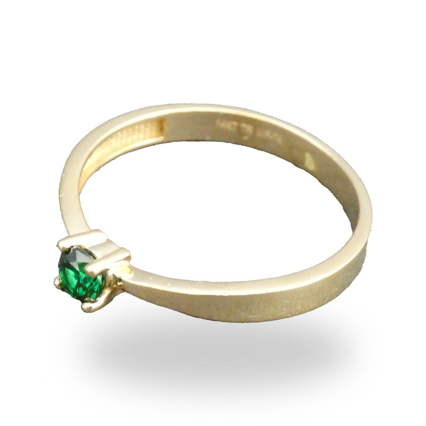 Anillo Solitario Verde
