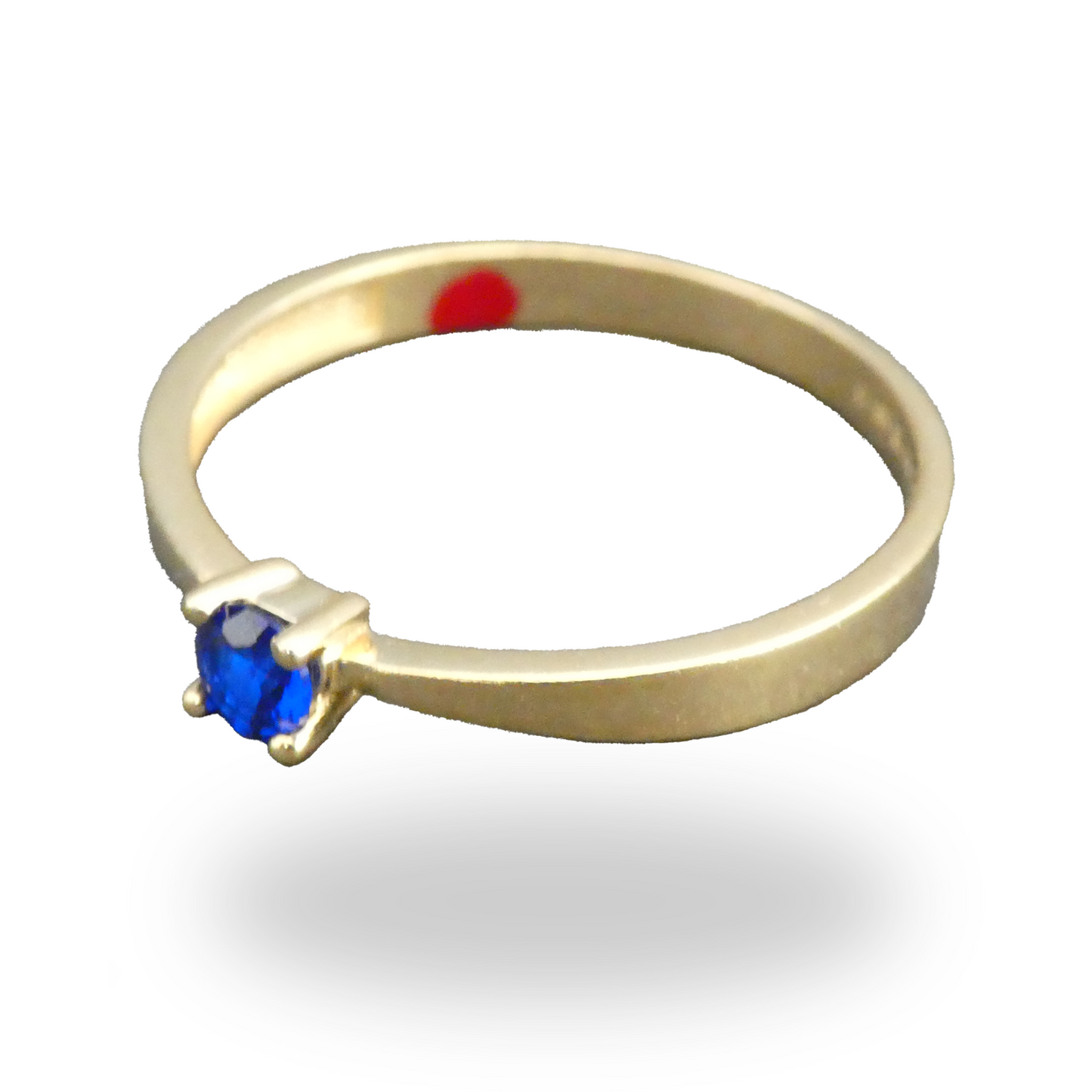 Anillo Solitario Azul