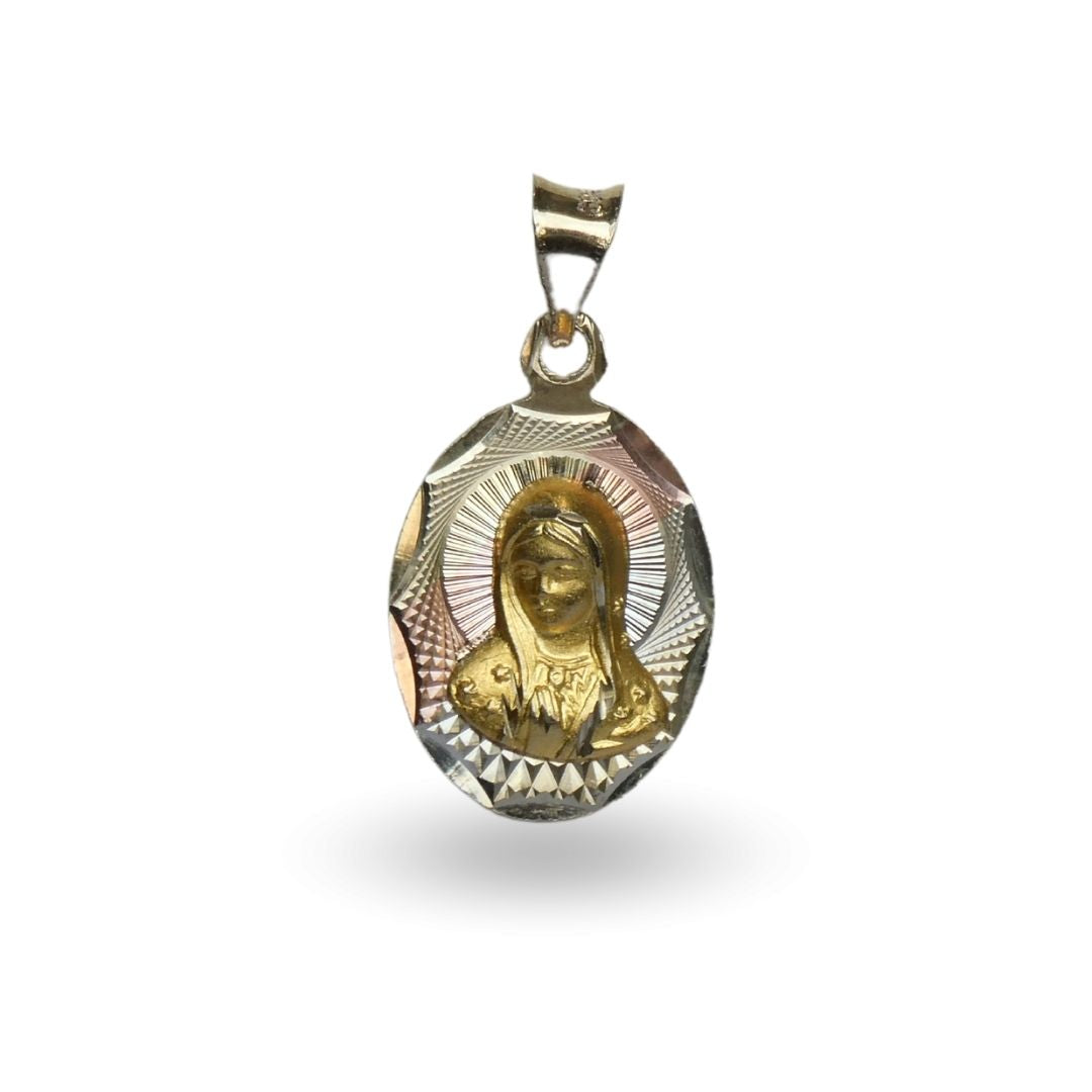 Medalla de medio busto de la Virgen de Guadalupe