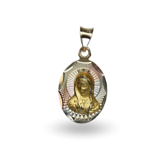 Medalla de medio busto de la Virgen de Guadalupe