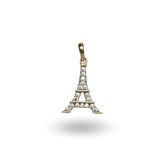 Dije de Torre Eiffel con Zirconias