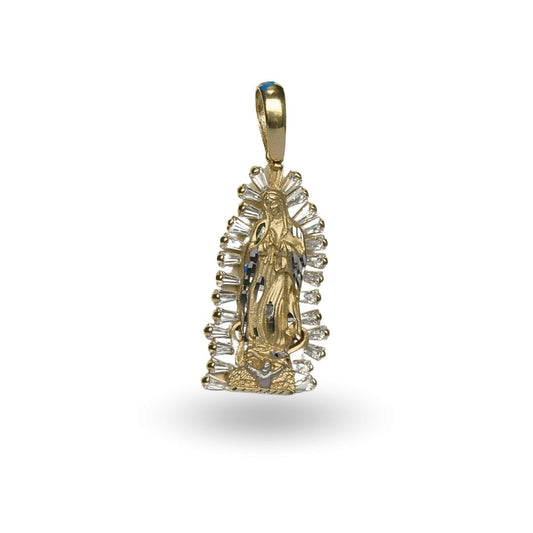 Virgen Guadalupe Bulto con zirconias