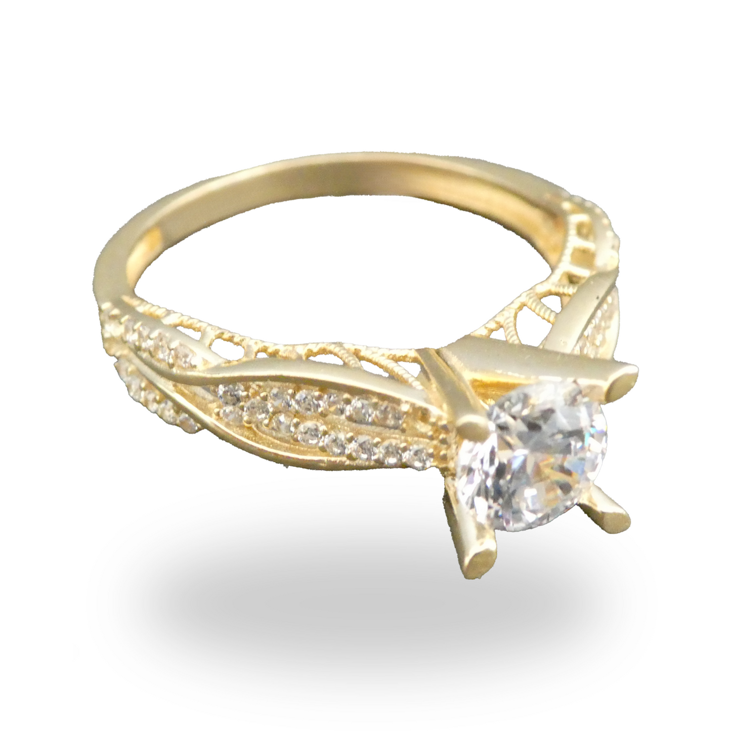 Anillo de Compromiso Princesa con Zirconia