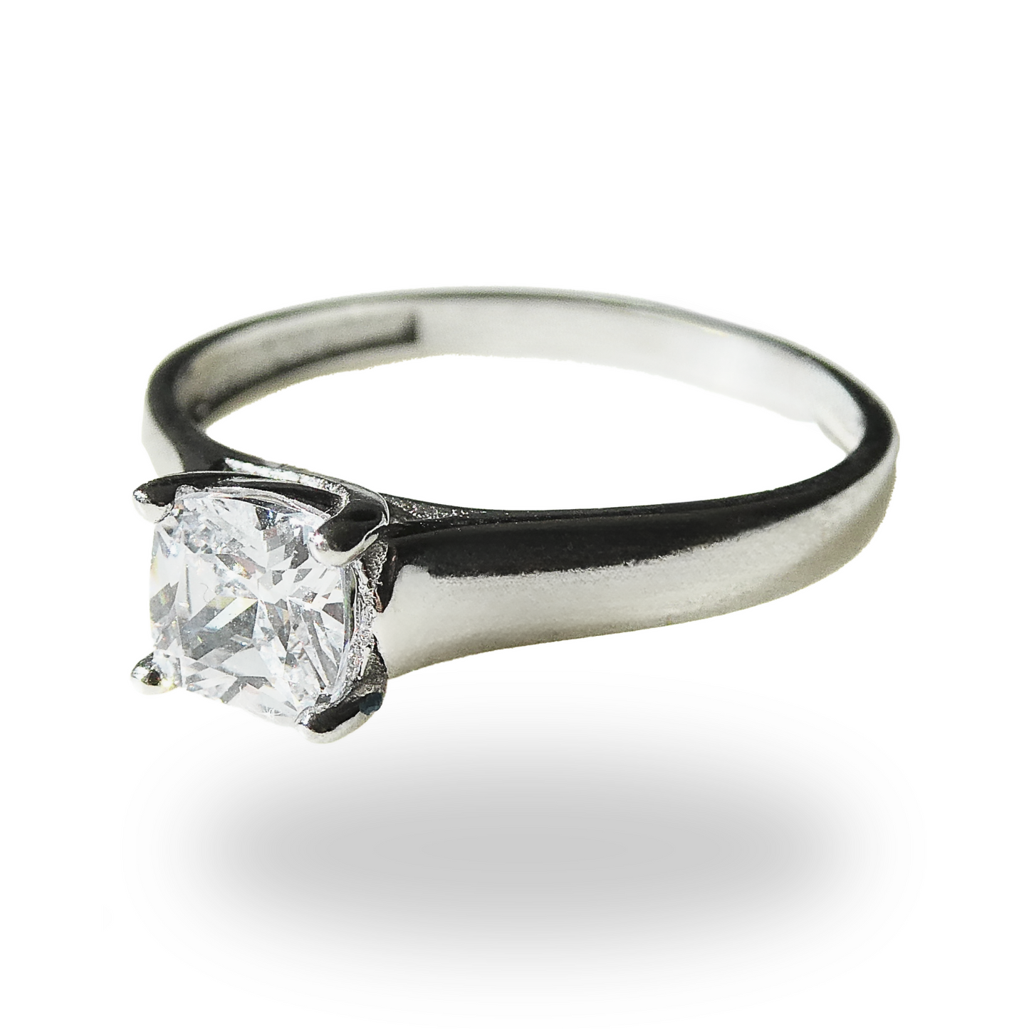 Anillo de Compromiso Grueso con Zirconia